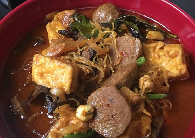 Resep Semur Tahu Baso Kuah Bihun Ala Mama Hana Lezat