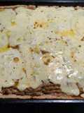 Tarta integral casera de coliflor y repollo