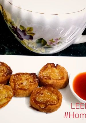 A picture of Aloo Vadi.