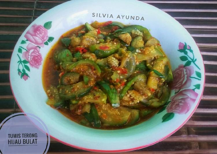 Tumis Terong Hijau Bulat