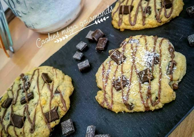 Recette Délicieuse Cookies méga-gourmands