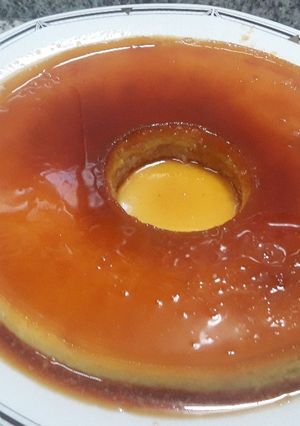 Una foto de Flan de coco