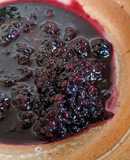 (Last of the) blackberries + red wine syrup