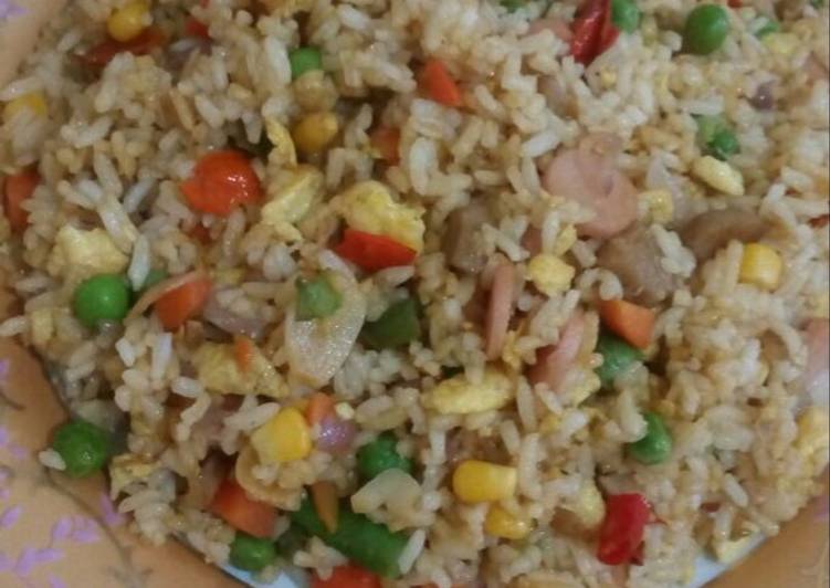 Rahasia Membuat Nasi goreng mix vegetables, Enak