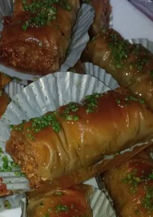 صورة لوصفة بقلاوة مبرومة
