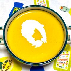 A picture of Rich Kabocha Squash Potage Soup.