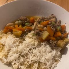A picture of Pork, Apple & Bean Casserole.