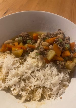 A picture of Pork, Apple & Bean Casserole.