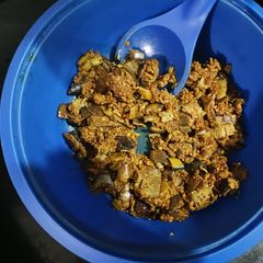 A picture of Banana peels sabji.