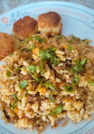 A picture of Tuna Rice 20/10 🔝🔥.