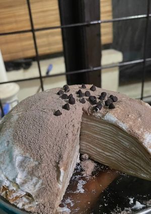 Foto resep Mille Crepes (dancow coklat)