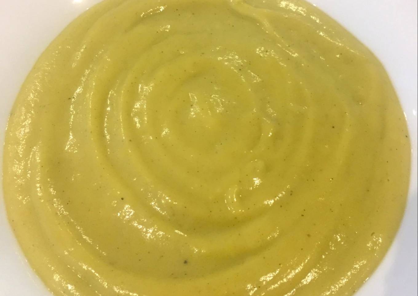 Crema de calabacín sin nata