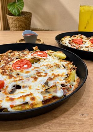 عکسی از دستور سیب زمینی و کالباس تنوری (شام فوری)