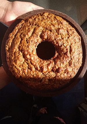 Una foto de Budín de banana (vegano)