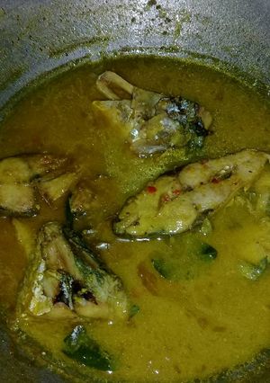 Foto resep Ikan kakap sayur kunir simple