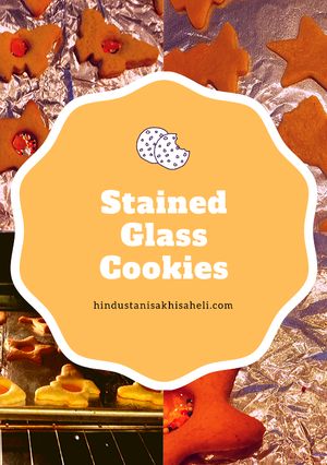 A picture of Stained Glass Cookies.
