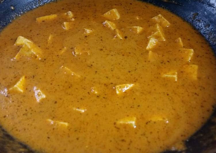 Recipe of Homemade Paneer-Makhanwala