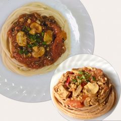 Canned Tuna or Sardines con Pasta - Canned Goods Leveled Up #lockdown A picture of Canned Tuna or Sardines con Pasta - Canned Goods Leveled Up #lockdown.