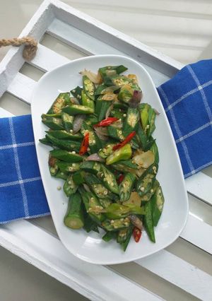 Gambar Bendi Goreng Belacan