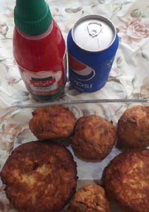 عکسی از دستور توپک سیب زمینی سوخاری