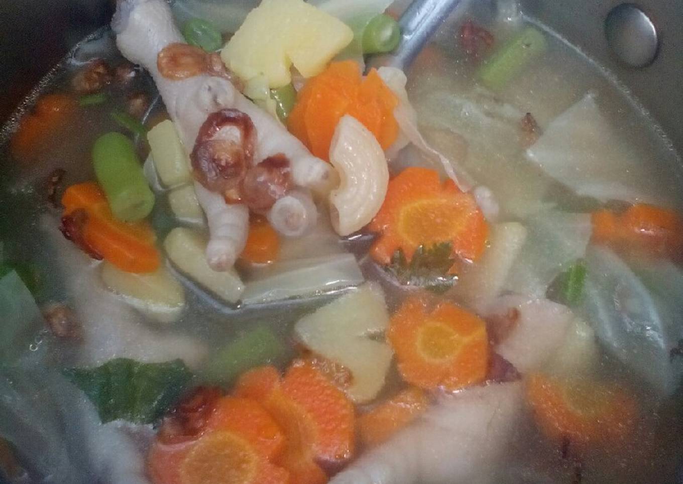 Sop Ceker Ayam Sederhana