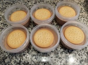 Una foto de Flan de queso con cuajada y huevos – sin horno