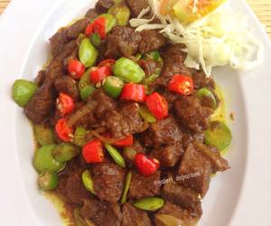 Resep mudah Sate Goreng Daging Sapi Gurih Mantul