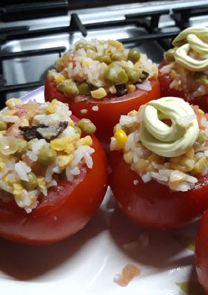 Una foto de Tomates rellenos! (Veganos)
