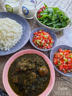 عکسی از دستور قرمه سبزی②