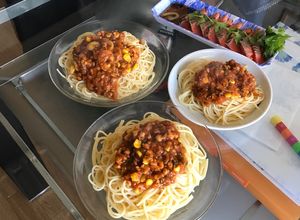 Hình của món Spaghetti thịt bằm.