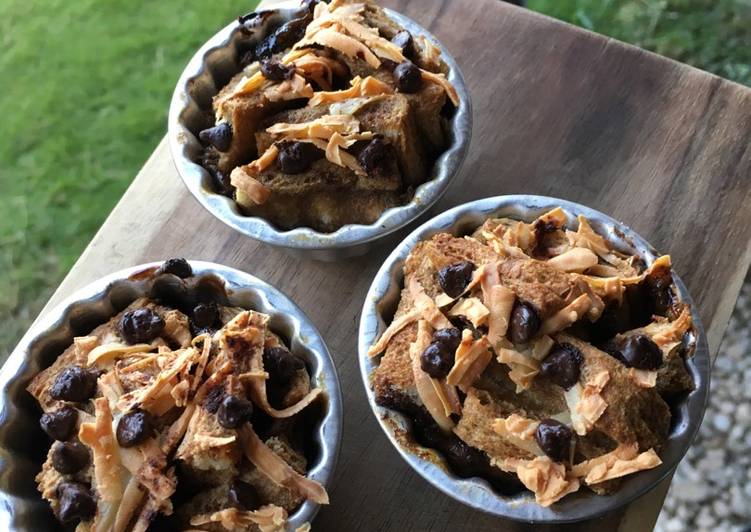 Bread pudding cappucino