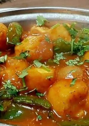 A picture of Aloo ki sabzi.