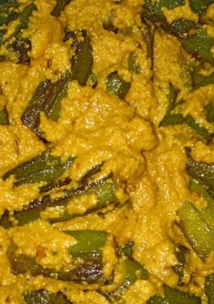 ঢেঁড়স পোস্ত (dheras posto recipe in Bengali) রেসিপির প্রধান ছবি