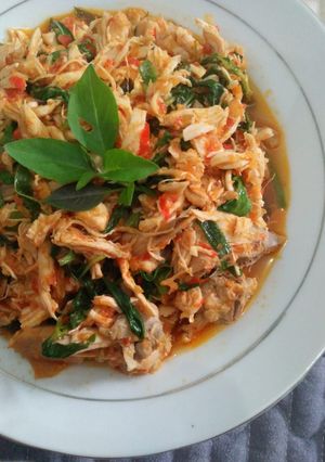 Foto resep Ayam Suwir Kemangi Pedas