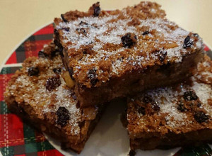 A picture of Good old fashioned Bread pudding.