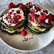 Pancakes de espinacas y plátano
