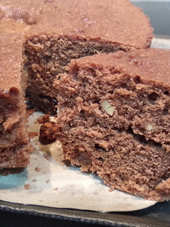 Una foto de Bizcocho de chocolate con nueces