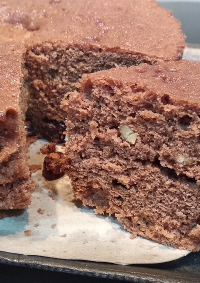 Una foto de Bizcocho de chocolate con nueces