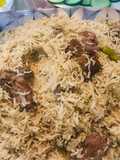 Beef pulao hari mirchon ke sath