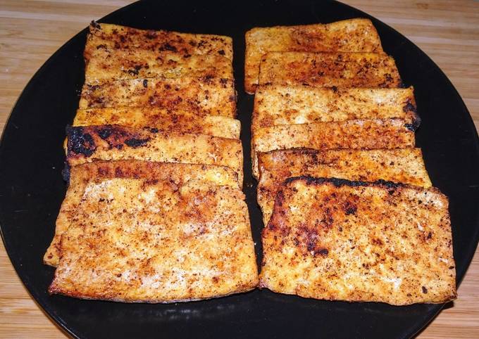 Recette de Fait Maison Tofu frit aux épices (vegan)