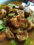 ผัดเครื่องแกงกุ้งสะตอแดนใต้