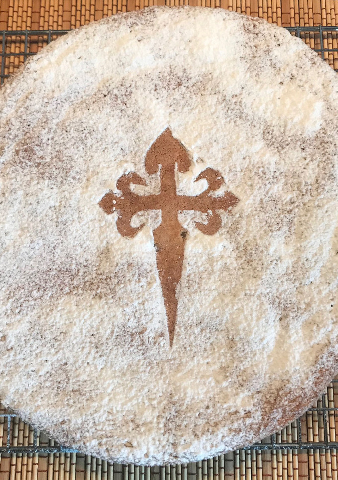 Una foto de Tarta de Santiago