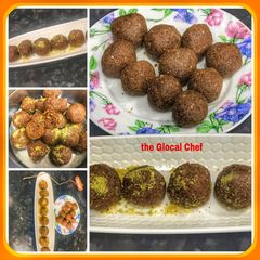 A picture of Besan ke ladoo.