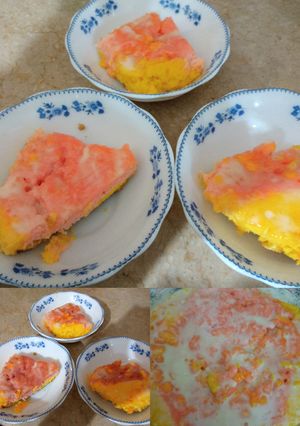 A picture of Mango strawberry cake.
