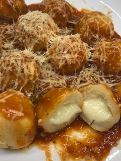 Una foto de Ñoquis rellenos