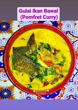 Foto resep Gulai Ikan Bawal (Pomfret Curry)