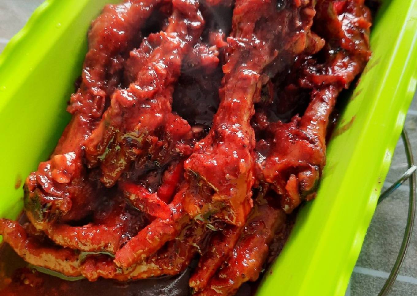 Dimsum Ceker ayam merah