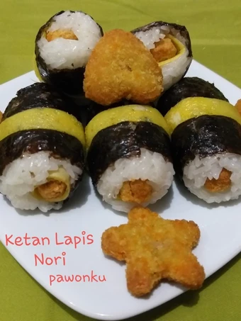 Langkah Gampang Membuat Resep 131.Ketan Lapis Nori yang Lezat Anti Ribet, Mantap Sekali