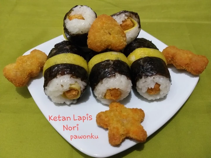 Langkah Gampang Membuat Resep 131.Ketan Lapis Nori yang Lezat Anti Ribet, Mantap Sekali