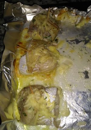 Una foto de Rollitos de merluza